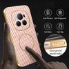 For Honor Magic6 Pro 5G Phone Case Carbon Fiber Textured Electroplated TPU Back Cover