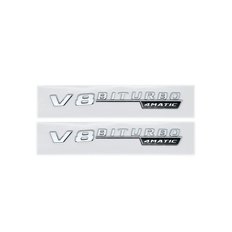 EANDL1 2017 Letters GLE43 GLE53 GLE63 GLE63S V8 Biturbo 4matic+ Emblem for Mercedes Benz AMG Car Side Trunk Rear W166 W167 Logo Sticke