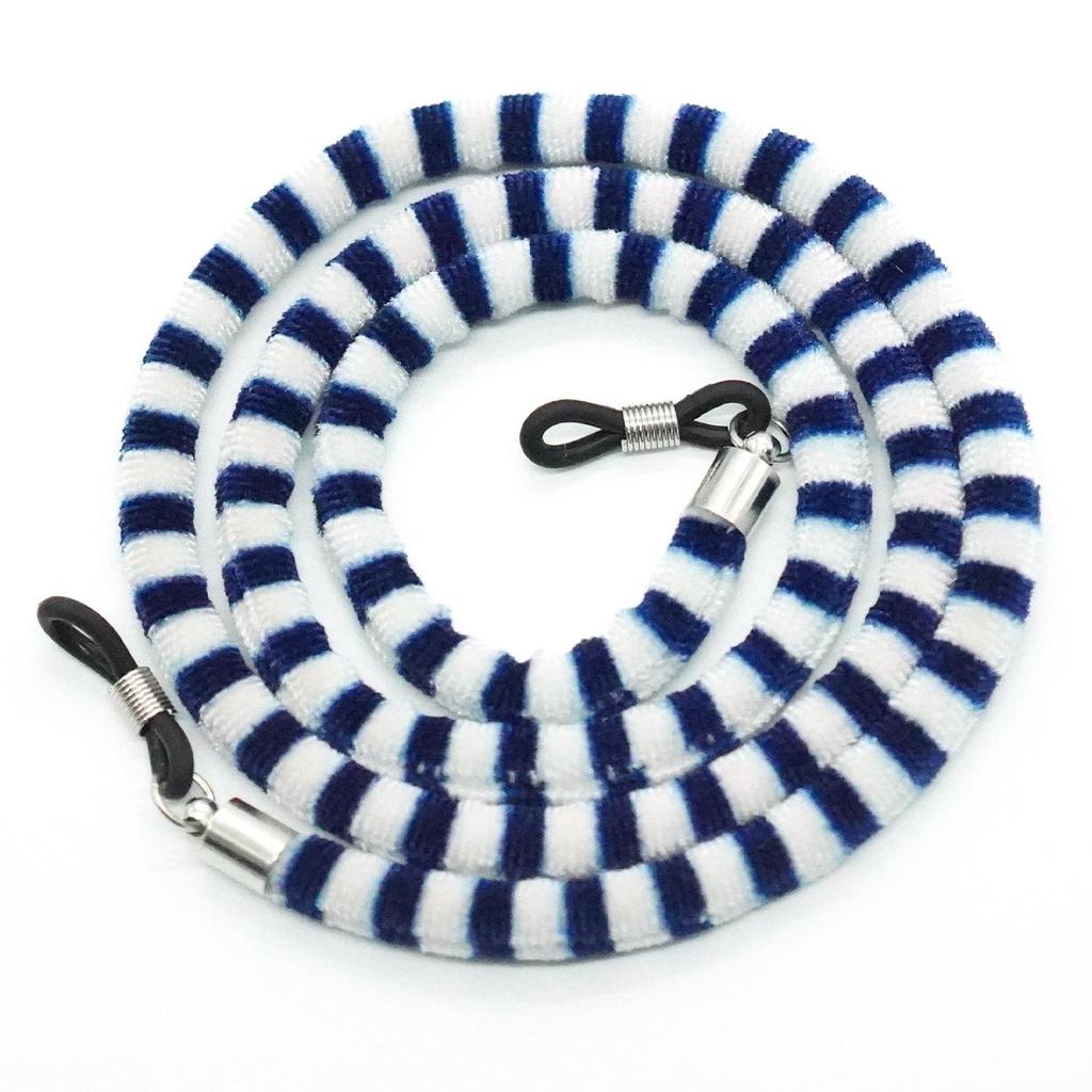 Бархатная многоцветная этническая цепочка для очков с леопардовым принтом