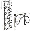 Iron Wine Bottle Holder 5 Layer Wine Display Shelf Versatile Wine Rack  Bathroom