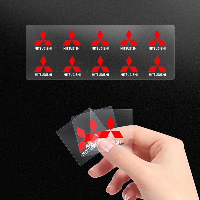 1/2/5/10PCS Car Badges Auto Interior Decor Logo Stickers For Mitsubishi Mirage G4 KU8