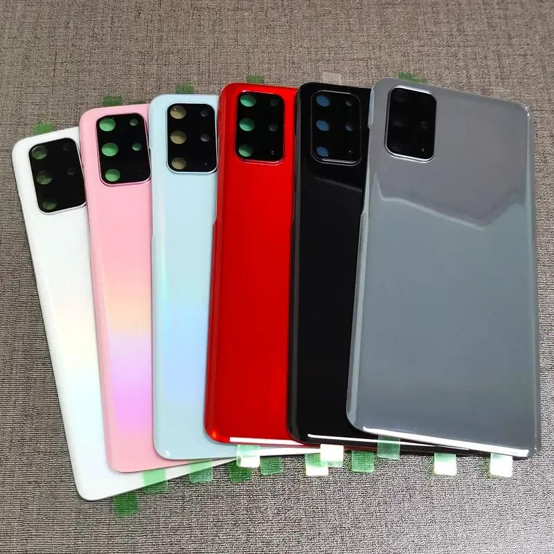 Glass Panel For Samsung Galaxy S20 Plus S20Plus S20 SM-G985 Back Battery Cover Rear Housing Case Replacement With Camera Lens