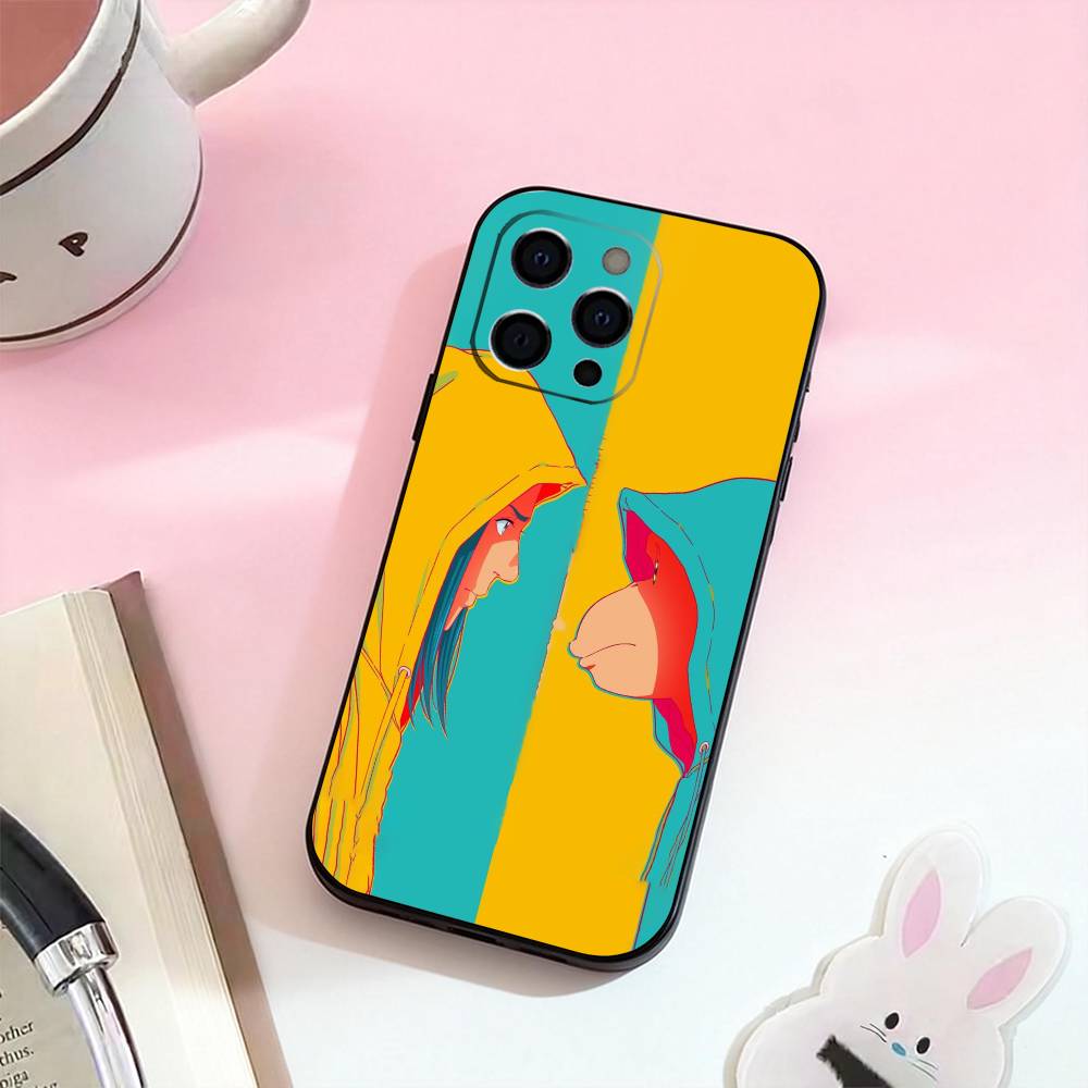 Аниме Т-Инцидент Дарвина Чехол для телефона для iPhone 17,16,15,14,13,12,11 Plus,Pro Max, Мягкий силиконовый черный чехол