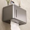 Napkin Storage Box Wall Mounted Waterproof Toilet Paper Holder Non-Drilled Easy Installation