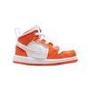 Детские кроссовки Air Jordan 1 Mid SE TD Electro Orange Black White DM4230-800