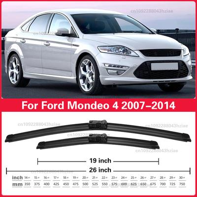 Для Ford Mondeo 4 2007-2014 2008 2009 2010 2011 2012 2013 Дворники Передние Стеклоочистители Лобовое Стекло Окно Щетка 26"+19"