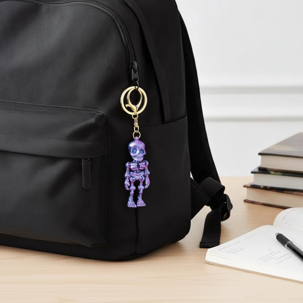 Articulated Joints Articulated Skeleton Key Ring 3D Printing Skull Bag Pendant Car Keys