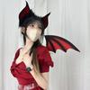 Bat Ears Headbands Teens Anime Cosplay Hairband Women Faux Furs Plush Hair Hoop for Cosplay and Themed Parties