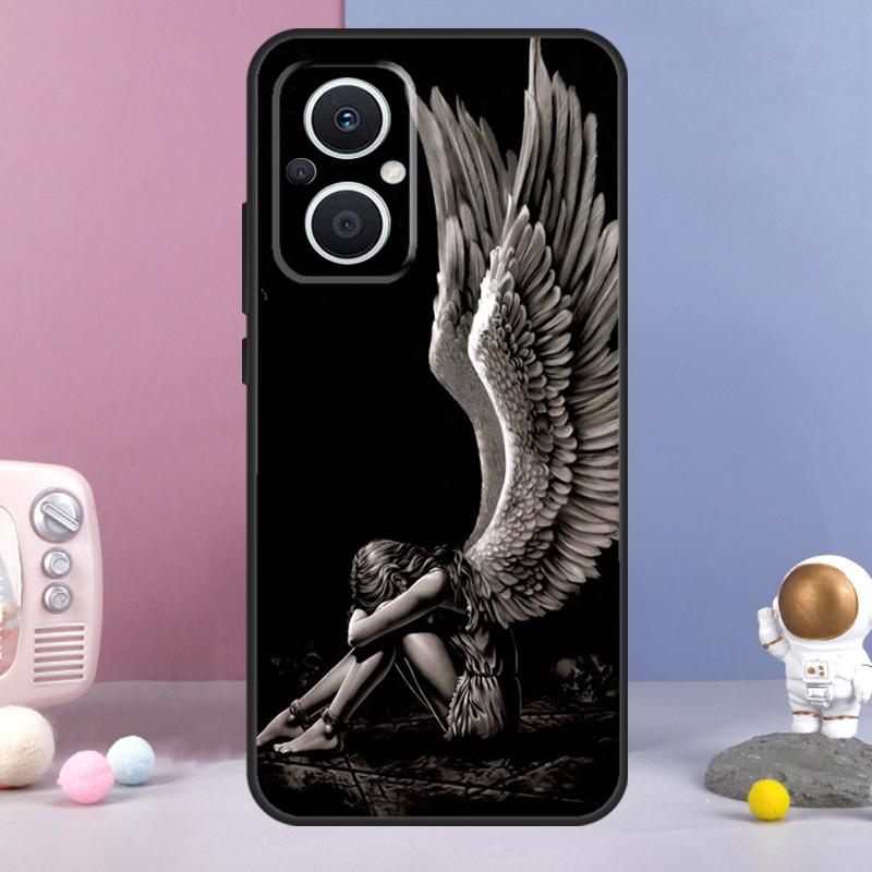 Фантастическая Ангел Девушка Крылья Чехол Для OPPO Reno 11 F 12F 13F 14F 10 12 13 14 Pro 7 8 Lite OPPO Find X9 X6 X5 X8 Pro Чехол