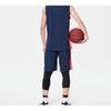 Li Ning Повседневная спортивная одежда Мужская Синий V-образный вырез Умеренный AATP067-4