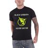 Black Sabbath Never Say Die официальная мужская футболка (S)