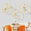 Modern Simple Bird LED Chandelier Bedroom Study Bedside Dining Room Flower Pendant Lights Living Room Decor Wreath Pendant Lamps