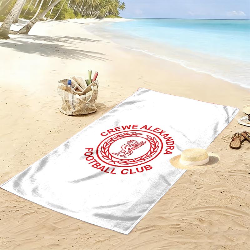 Crewe Alexandra Football Club Print Beach Towel Large Soft Quick Dry Towel For Beach Camping Swimming