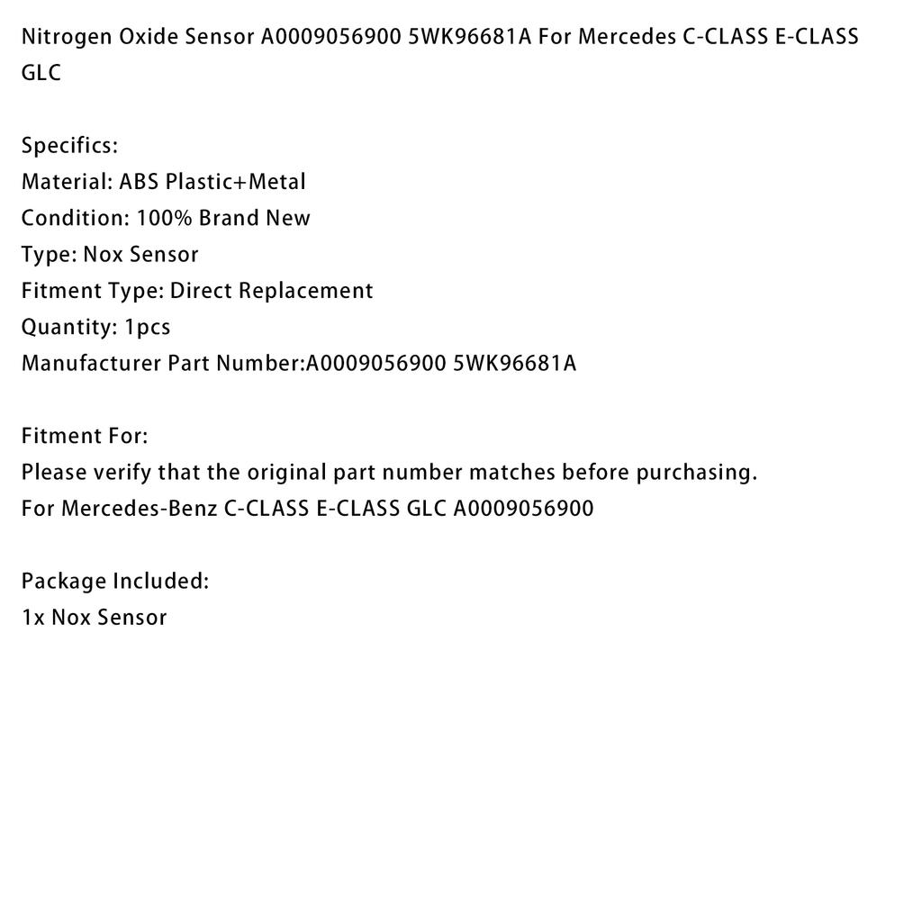 Nitrogen Oxide Sensor A0009056900 5WK96681A For Mercedes C-CLASS E-CLASS GLC