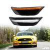 Подходит для Ford Mustang 2015-2017 Дымчатые светодиодные боковые габаритные огни Дневные ходовые огни Поворотник