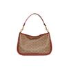New COACH Cary Coated Canvas With Calfskin Handbag, Shoulder Bag, Crossbody Bag Tubas Women's Brown CC438-B4NQ4