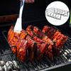 Stainless Steel Rib Rack for Grilling Holds Multiple Rib Racks BBQ Roasting Stand for Grill Barbecuing Beef Chicken Turkey BBQ Accessories