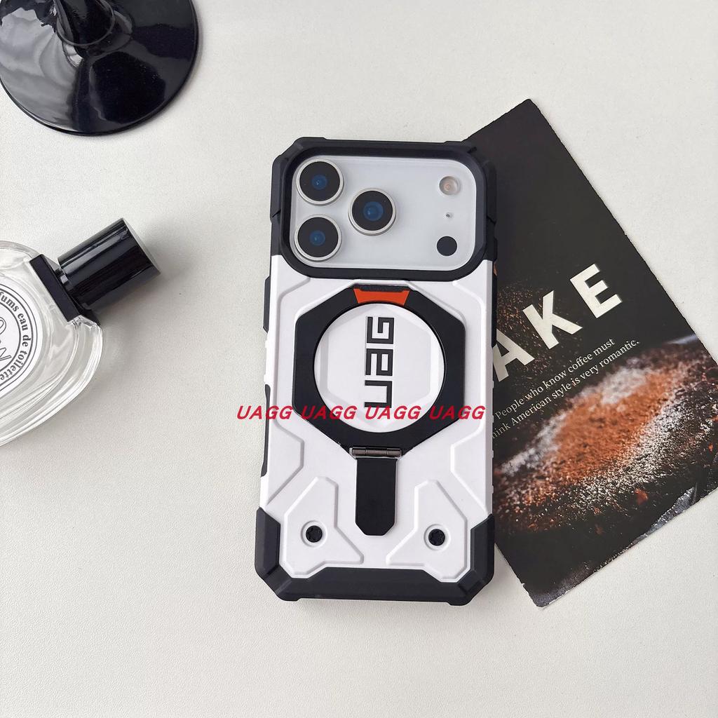Серия U Гражданский метеорит UAG Броня для IPhone 17 Pro Max 16 15 14 Подставка Магнитный чехол для MagSafe Зарядки Ударопрочный Противоскользящий Защитный чехол