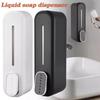 Plastic Wall Mount Soap Dispenser Touch-Free Hand Soap Dispenser Manual Shampoo Dispenser  Hotel