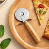 Stainless Steel Pizza Cutter Wooden Handle Pastry Dough Cutter Baking Supplies Cutting Wheel Slicer Kitchen Accessories Shovel