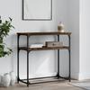 VidaXL Console Table Smoked Oak 75x35.5x75 Cm Engineered Wood 834072