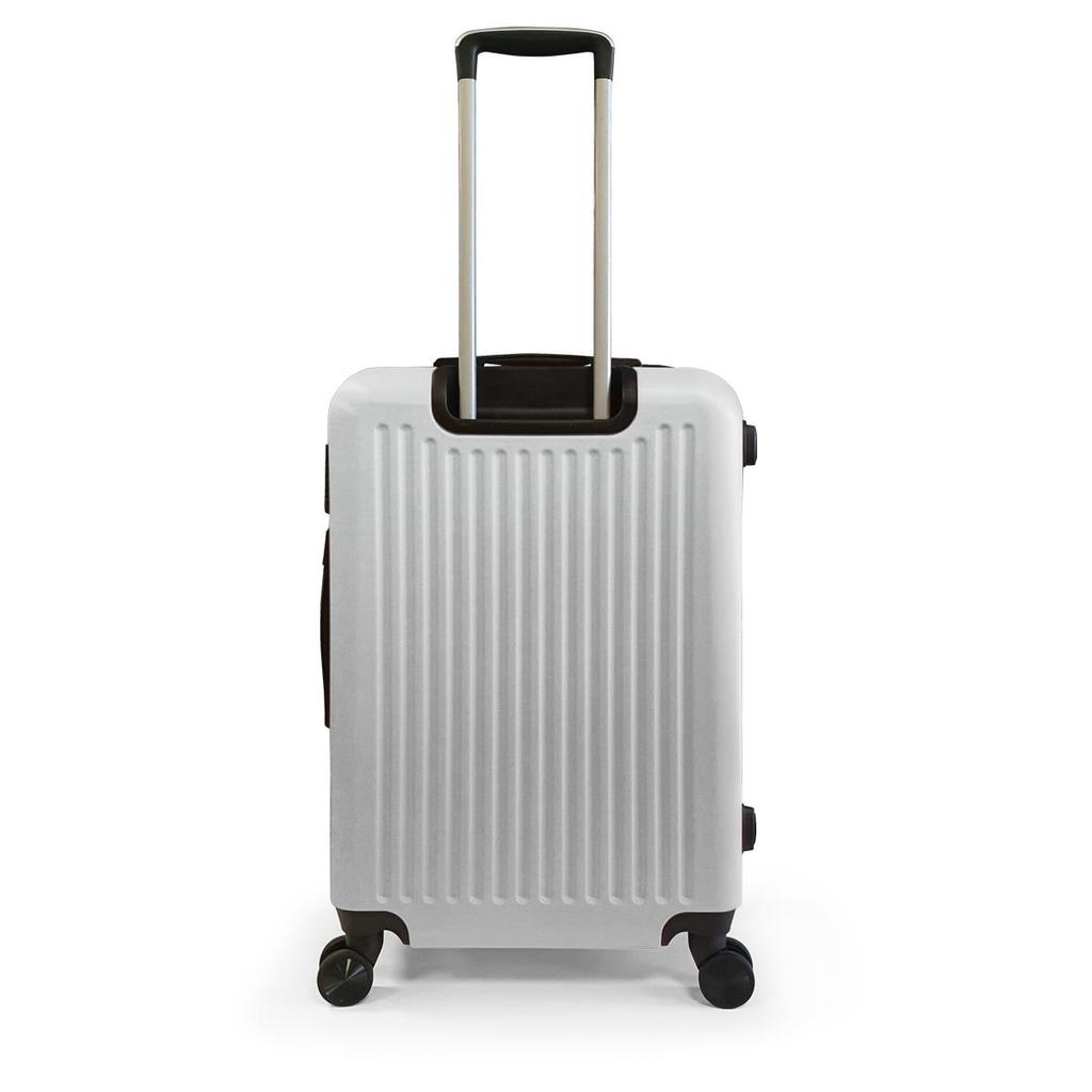 coral high Набор чемоданов из 3 предметов ABS, серебристый 16430