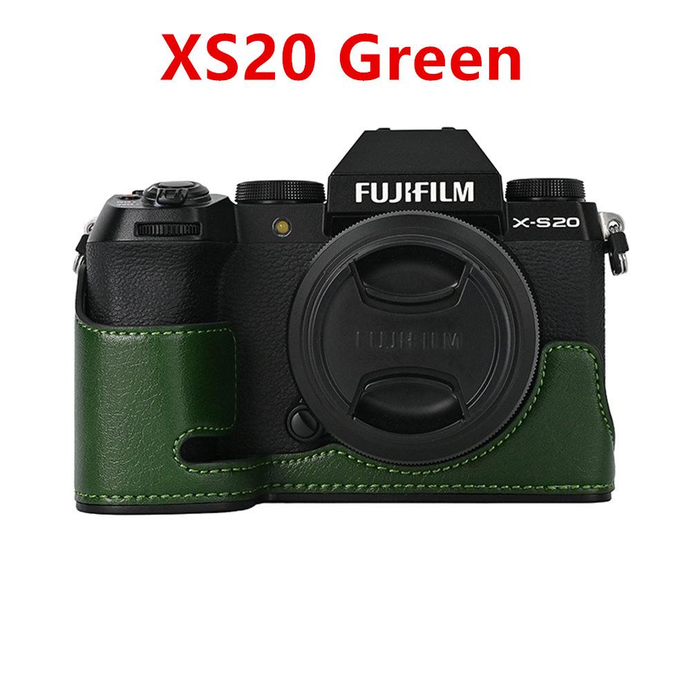 PU Leather Camera Half Case for Fujifilm Fuji XT50 XT30 XT30II XT20 XT10 XT5 XS10 XS20 XH2 XH2S X100V Battery Opening Cover