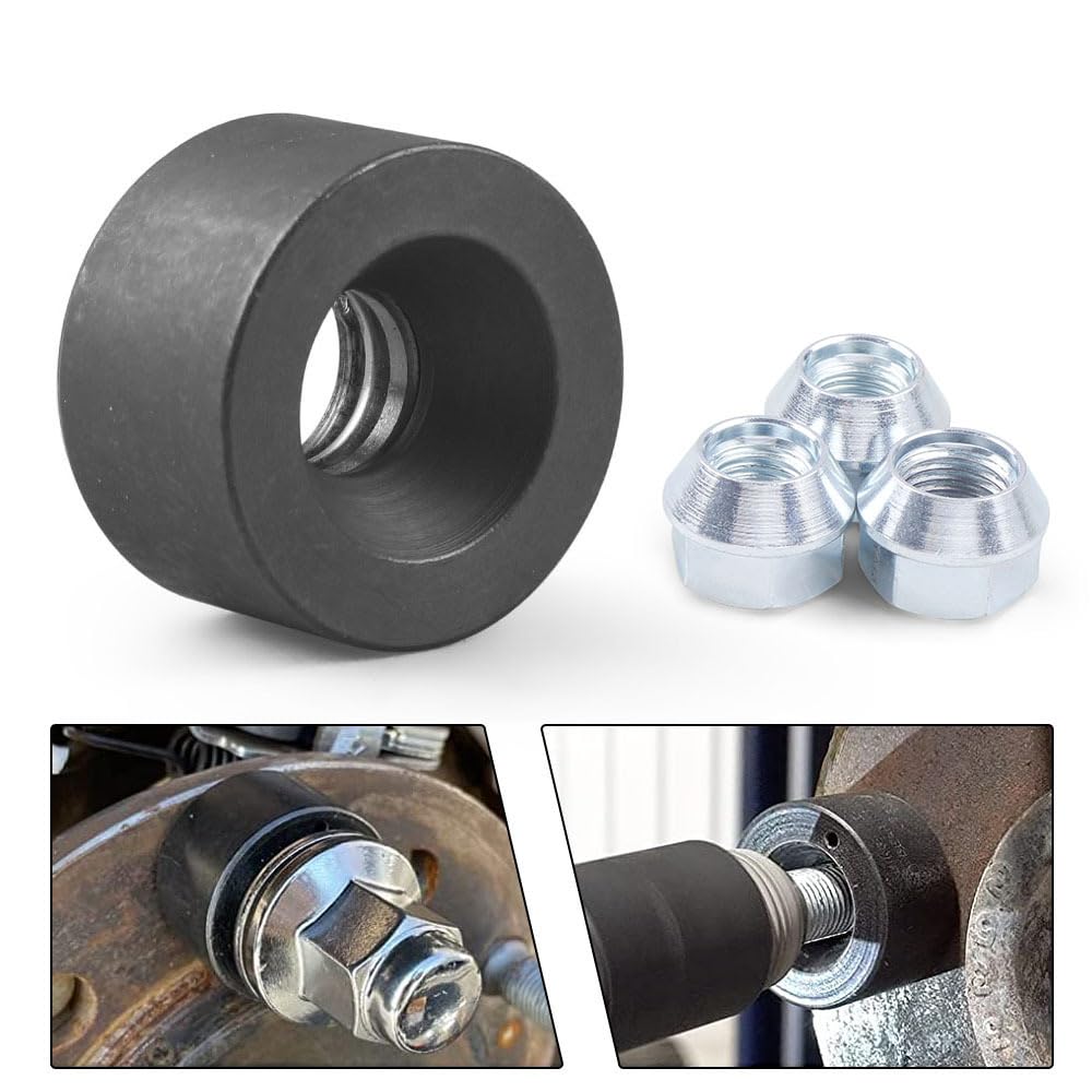 Wheel Stud Installer Installer Tool Tire Bolts for Cars, Cars, Small Trucks, M12x1.5, M14x1.5, M12*1.25 with Nuts 1 pcs