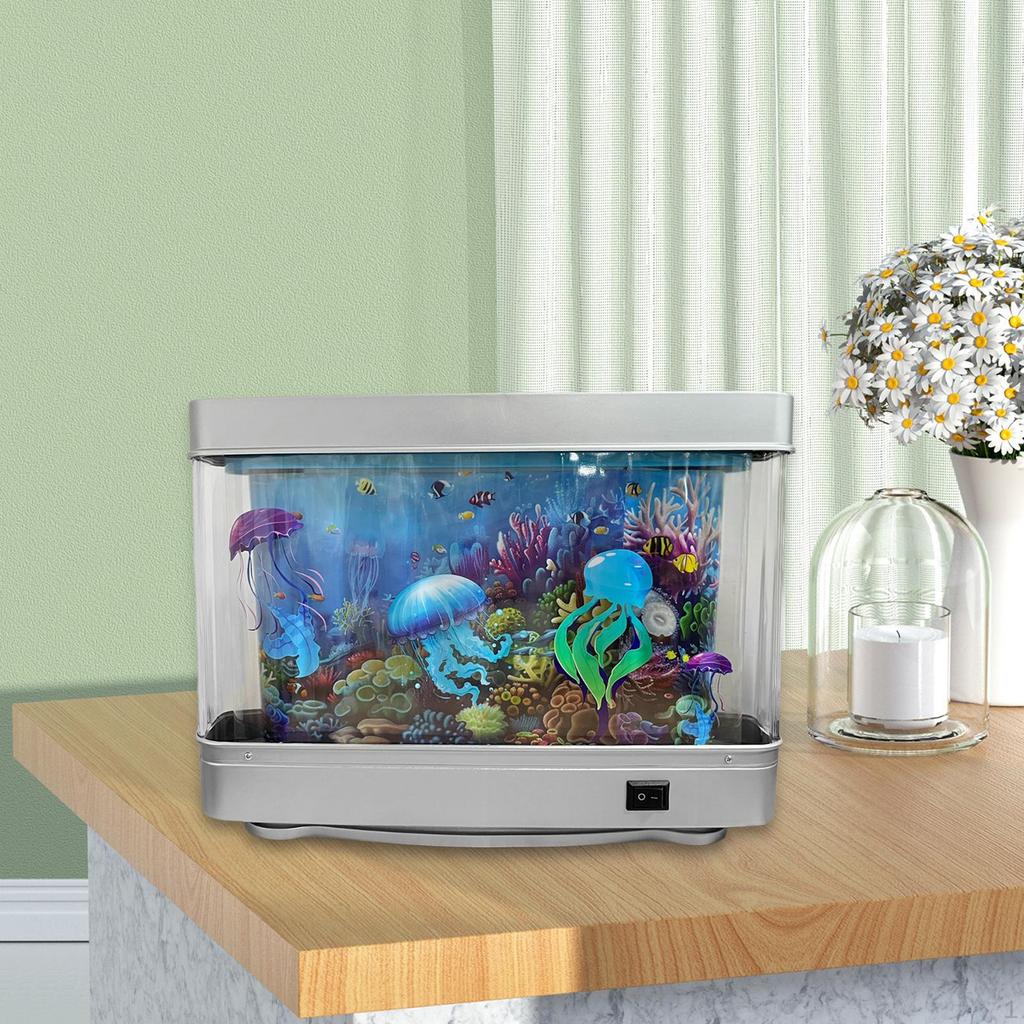 Aquarium Lamp Artificial Tropical Landscape Halloween Night Light for Party Home