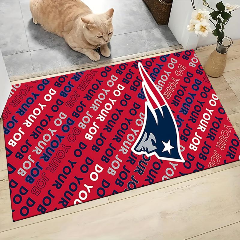 Patriots Team Motto Carpet Rug Soft Washable Anti Slip Home Living Room Sofa Mats Personalized Christmas Rug