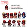 1 шт. Официально лицензированная 3D фигурка Дэдпула из Marvel, случайный брелок-подвеска, фигурка из аниме, брелок для ключей, рюкзак для коллекционера аниме Kering