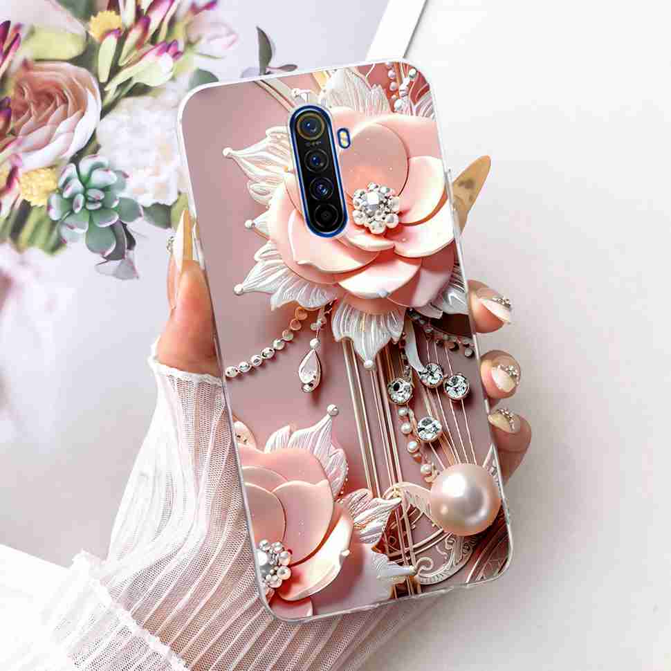For Realme X 2 X2 Pro RMX1931 Case Cartoon Cat Simple Silicone Cover For Oppo Realmex2 Pro Phone Case Shockproof Bumper