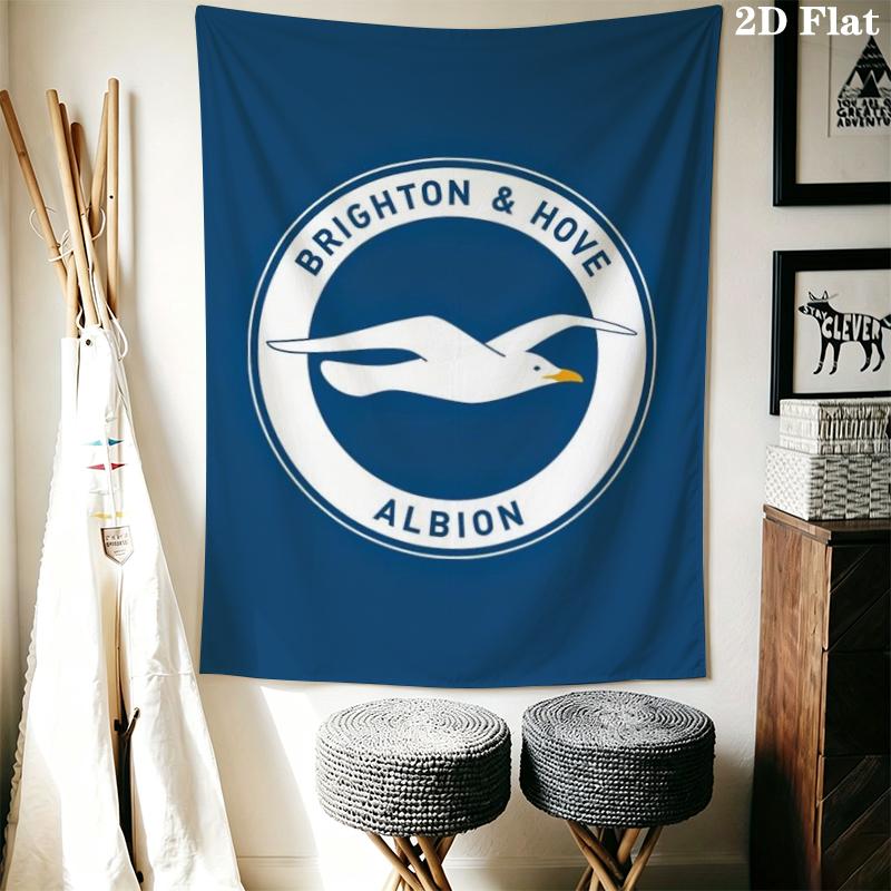 Brighton Wall Tapestry Aesthetic Wall Hanging Printed Fabric Blanket Decorative Tapestries for Bedroom Living Room Home Decor