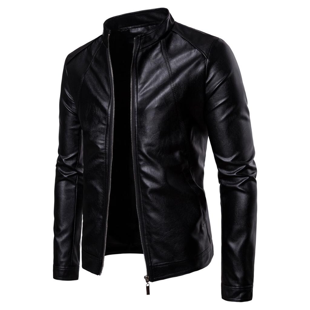 Men Leather Jacket Autumn Winter Fashion Motorcycle Style Male Business Casual Coat Western Mens Cowboy Jackets
