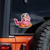 DS48#12x15cm Funny Flamingo Car Sticker Car Stickers Waterproof Vinyl Decal For Truck Motorcycle Scooter Decals Auto Accessories