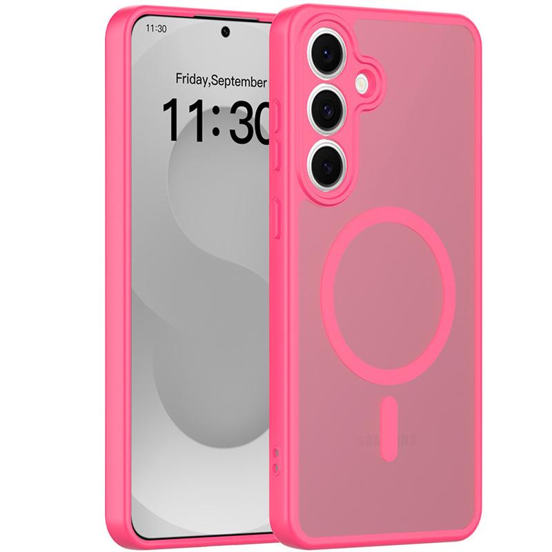 Магнитный чехол для телефона с ощущением кожи для Samsung S26 Ultra, S25 FE/S24, Матовый A17