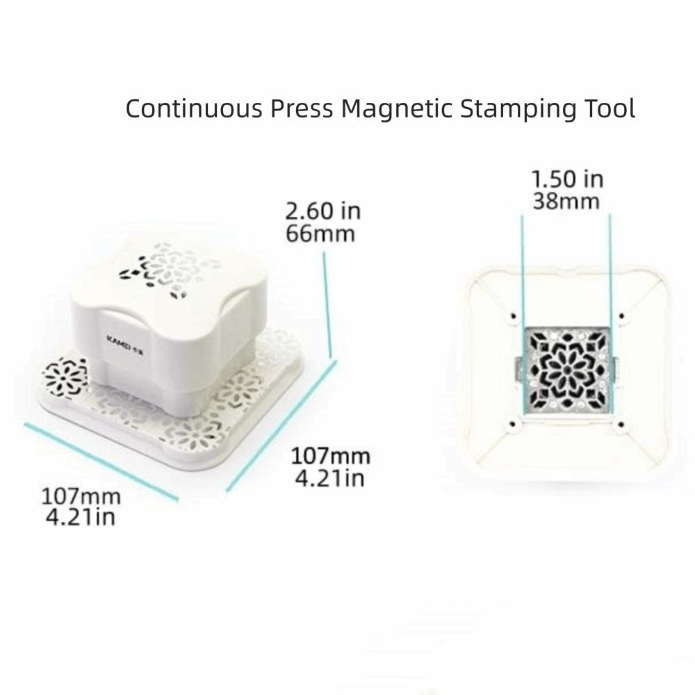 Magnetic Paper Hole Punch Punching Machine Handmade Embossing Device Labor-Saving DIY Decoration Paper Cutter Scrapbooking