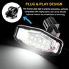 2PCS LED License Plate Lights, 6500K White Super Bright Tag Lamp Assembly Replacement, 18-SMD License Compatible with Honda Accord Sedan Odyssey
