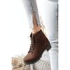 Women's Genuine Suede  Leather Mid Heeled Casual Ankle Boots
