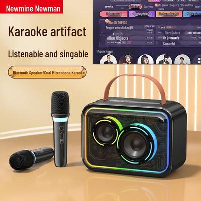KTV Микрофон и Bluetooth Динамик System Newsmy CN вилка (адаптер в комплекте)