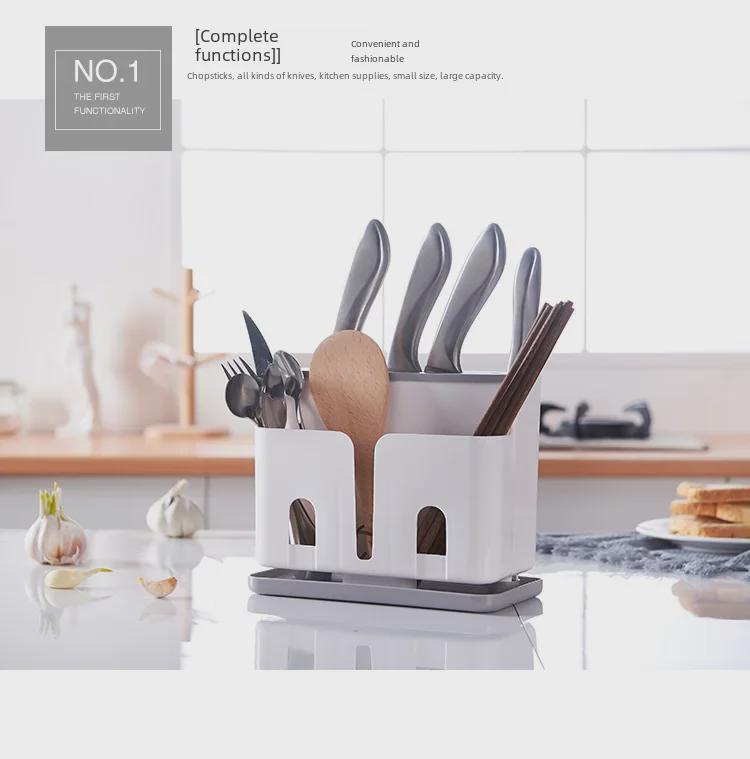 Nordic Multifunctional Floor Knife Holder and Utensil Rack