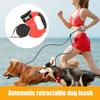 Dual Retractable Dog Leash Double Headed Extendable Pet Leash with Light And Poop Bag Dispenser for 2 Small Medium Dogs