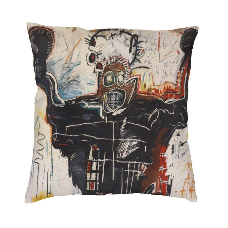 Чехол для подушки Basquiats New York Street с граффити 60x60 см, полиэстер, наволочка для дивана, квадратная наволочка, декоративная домашняя наволочка