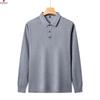 Pierre Cardin Мужская рубашка-поло в стиле business casual с длинным рукавом