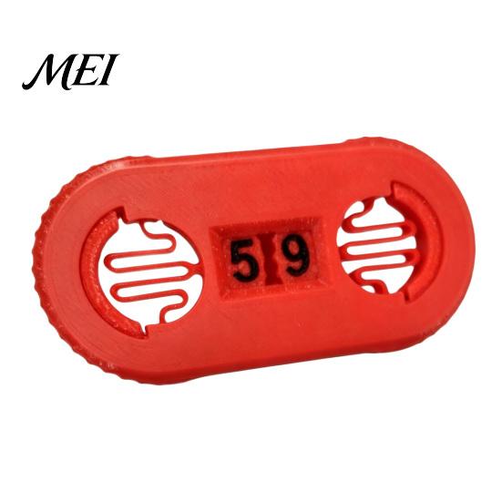 Black Yellow Blue Red Lock Life Counter, 3D Printed Digital with Elastic Buckle, Two-Digit Health Bright Color Combination Tracker Counter for Privacy