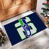 Seattle Seahawks Crystal Velvet Carpet Soft Anti?Slip Floor Mat Comfortable Home Living Room Bedroom Decor Rug