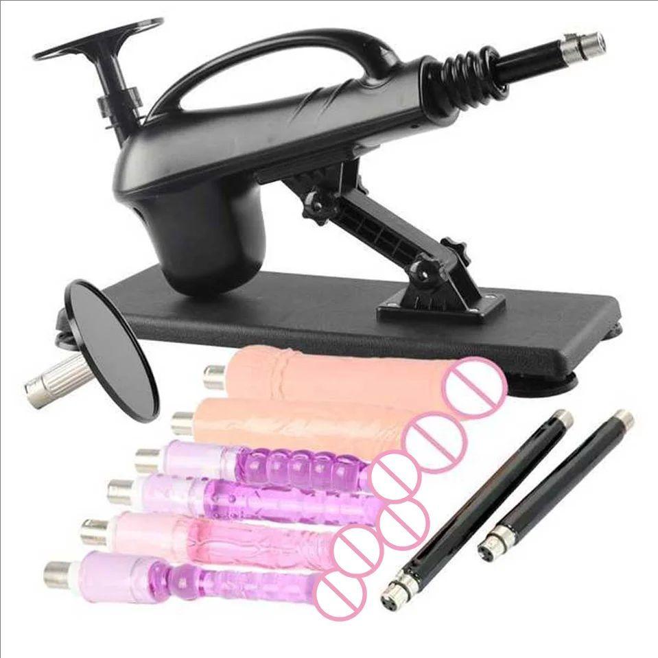 Портативная автоматическая секс-машина с различными дилдо для женской мастурбации, насос для пары, уникальная секс-игрушка