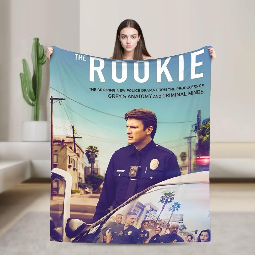 The Rookie TV Show Flannel Blankets Soft Throw Blanket for Living Room Picnic Graphic Bedspread Sofa Bed Cover