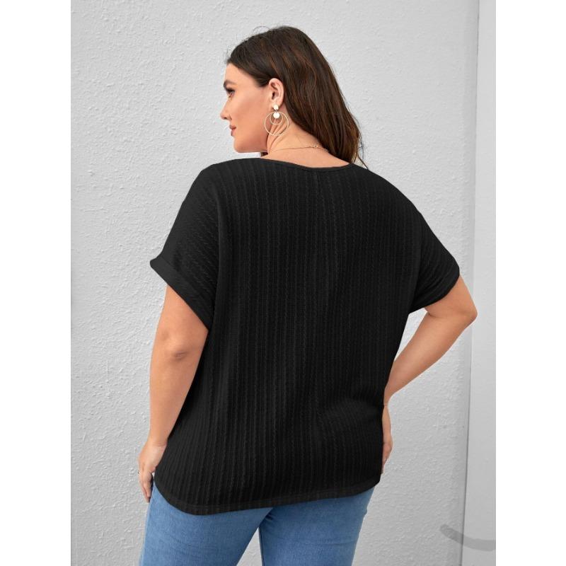 YYFS Women's Fashion Casual Summer Spring Stripe Print Short Sleeve O-Neck Blouses & Shirts