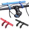 Outdoor Bicycle Bike Handlebar Extender Bracket Double Tube Aluminum Alloy Lamp Bracket Mount